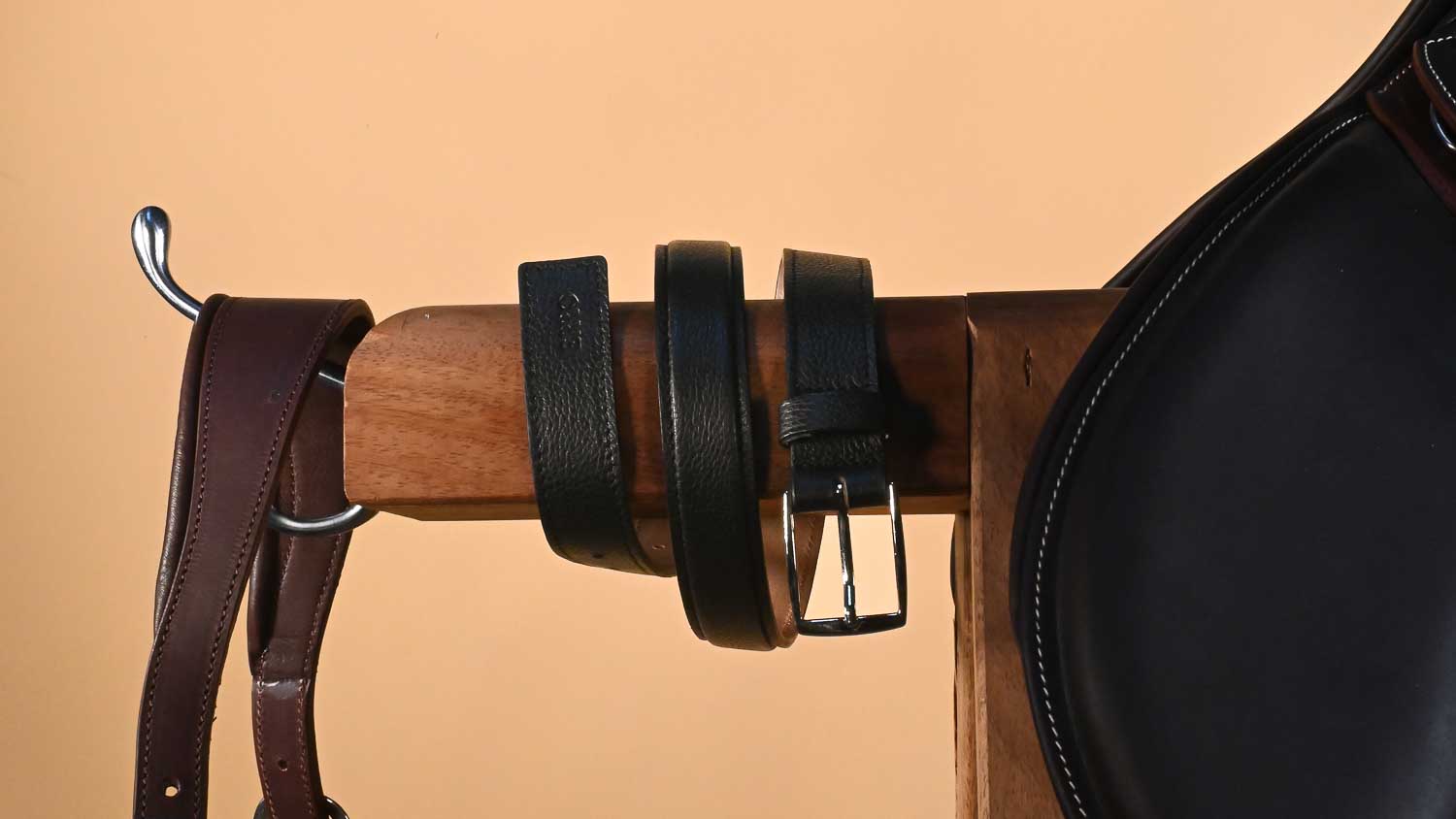 Ceinture en cuir noir