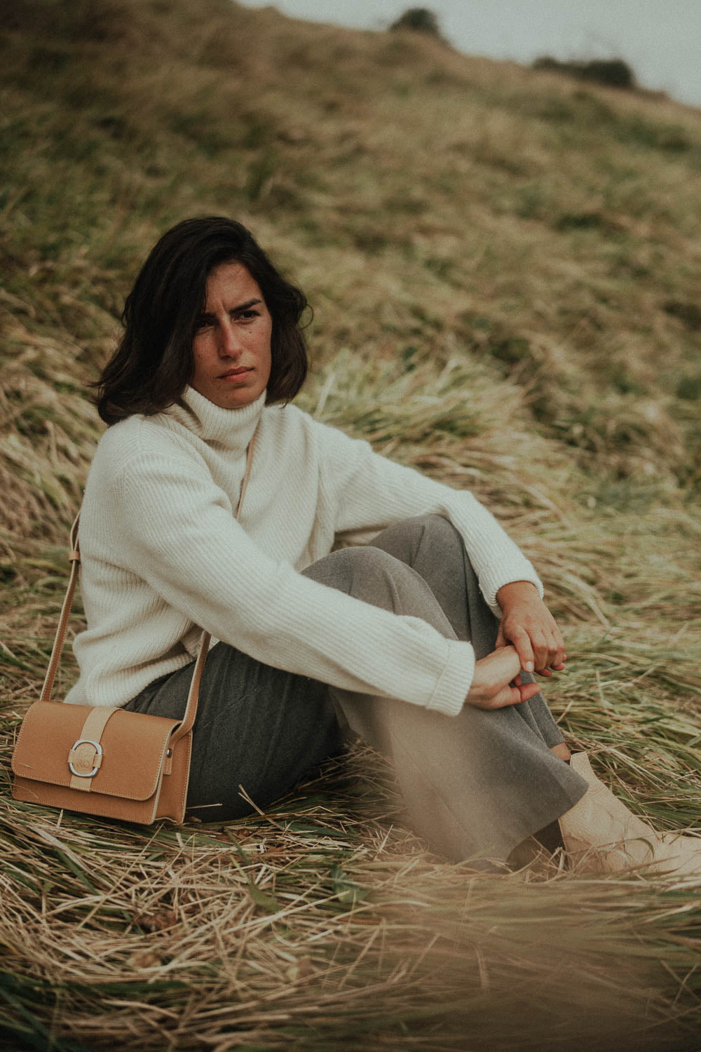 Sac en bandoulière en cuir femme