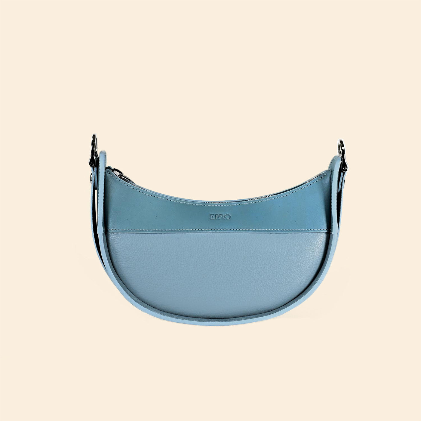 Sac demi lune Ilargia couleur Bleu Horizon