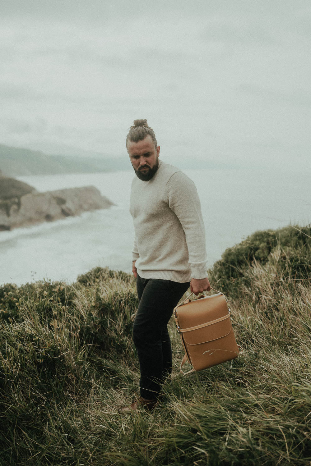 Sac à dos en cuir homme