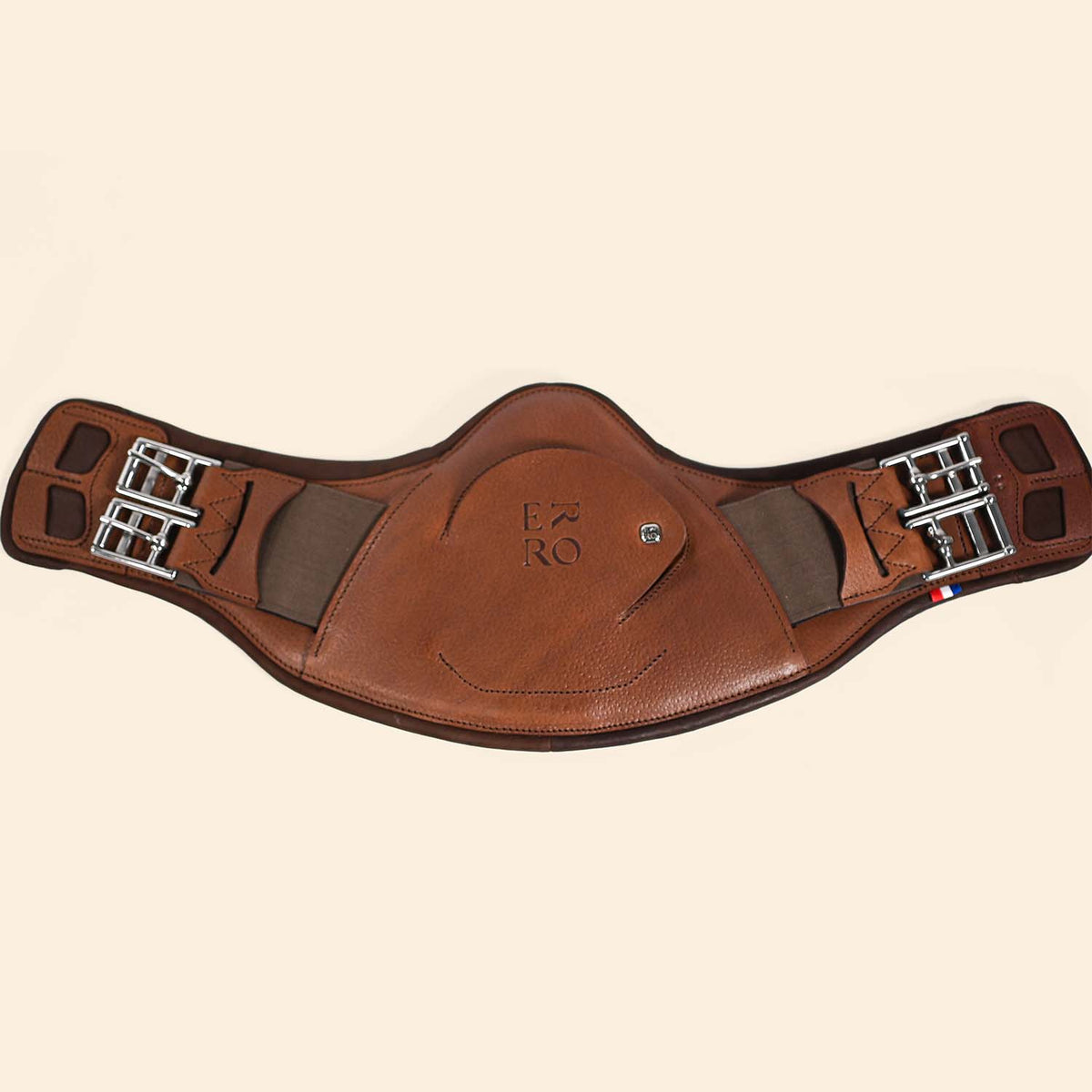 Equipride Sangle de dressage 100 % cuir de veau anglais Marron 70 cm Equipride Sangle de dressage 100 % cuir de veau anglais Marron 70 cm