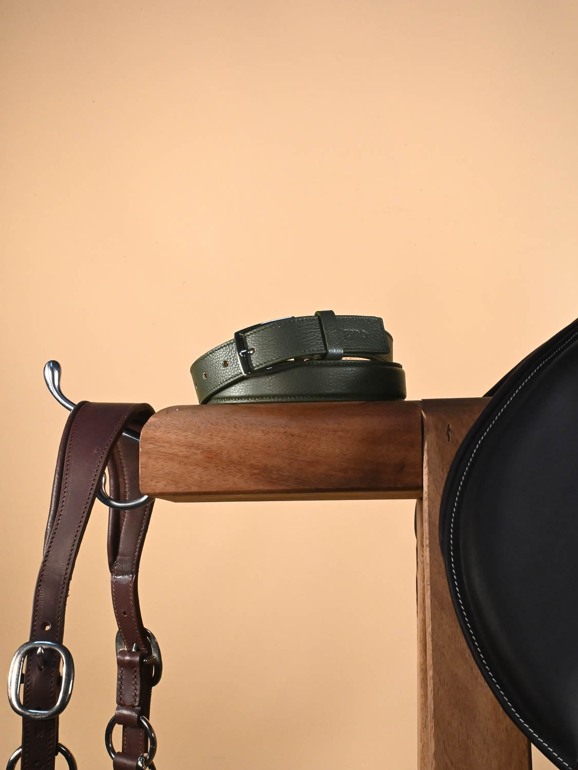 Ceinture en cuir vert