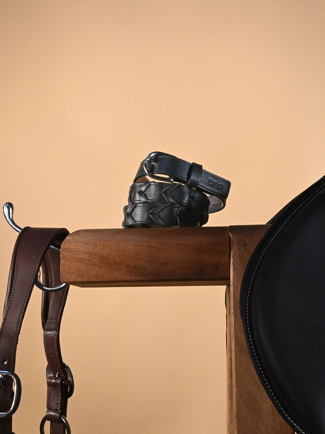 Ceinture en cuir noir