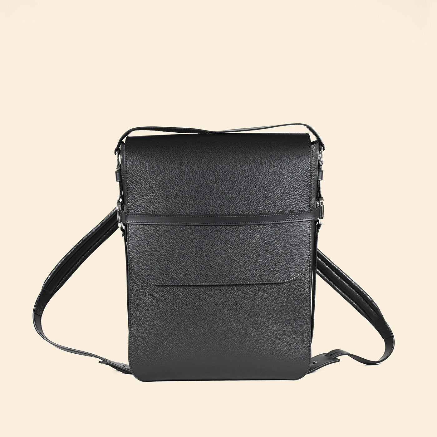 Sac à dos cuir mixte ERREBI Charbon