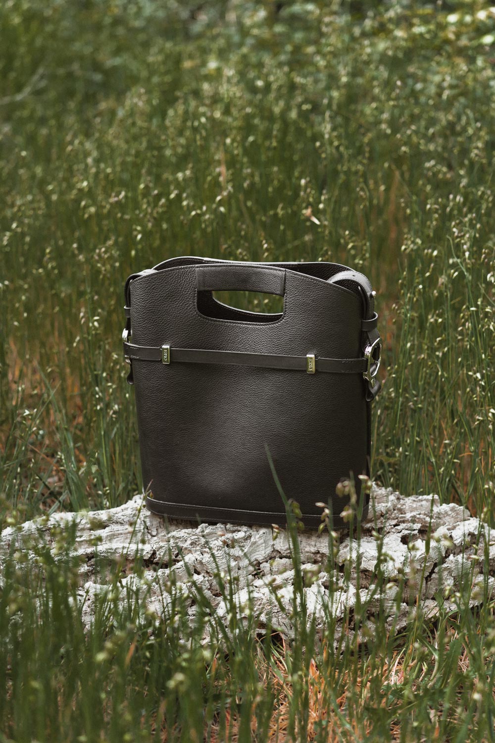 Sac à main en cuir vert