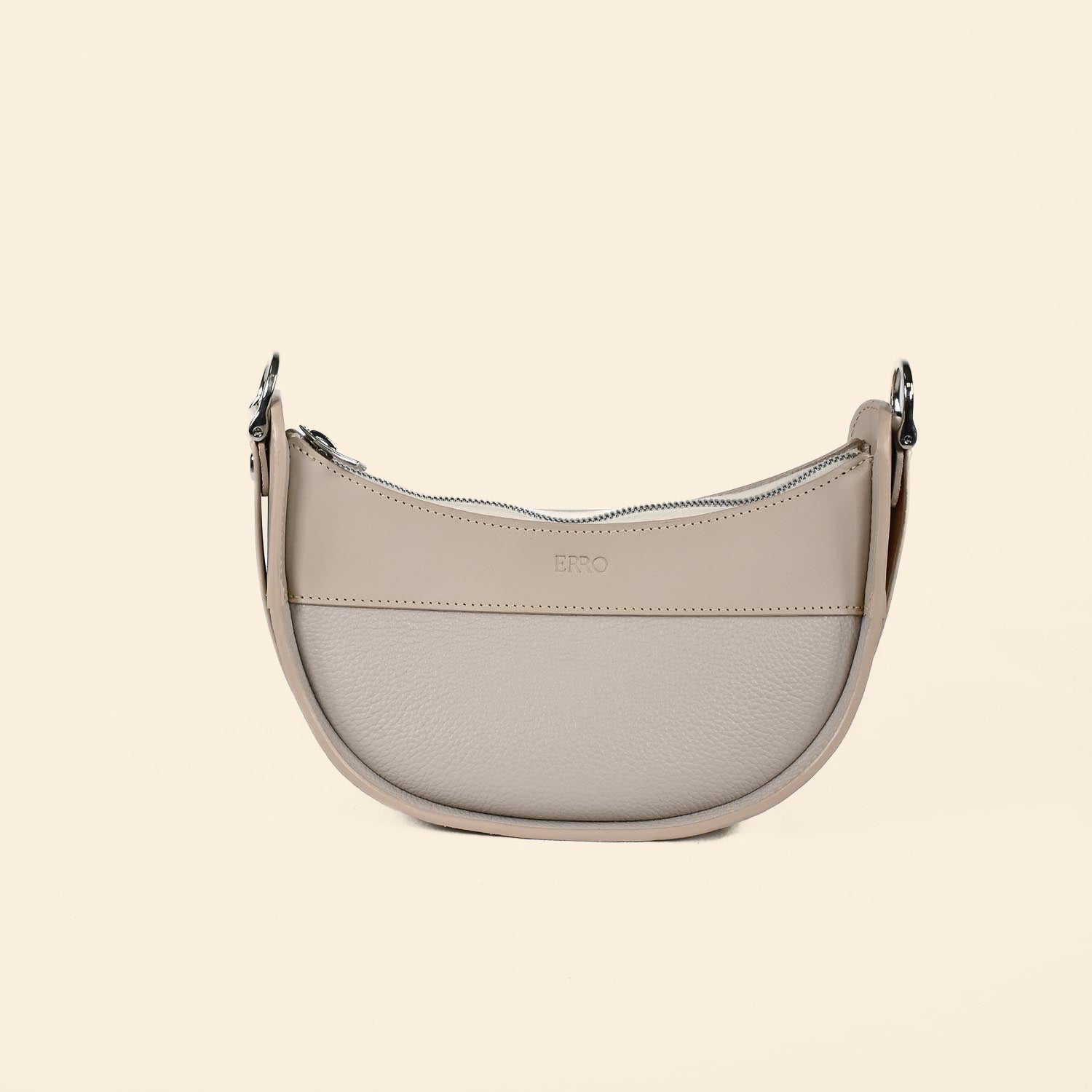 Sac demi lune Ilargia couleur Taupe