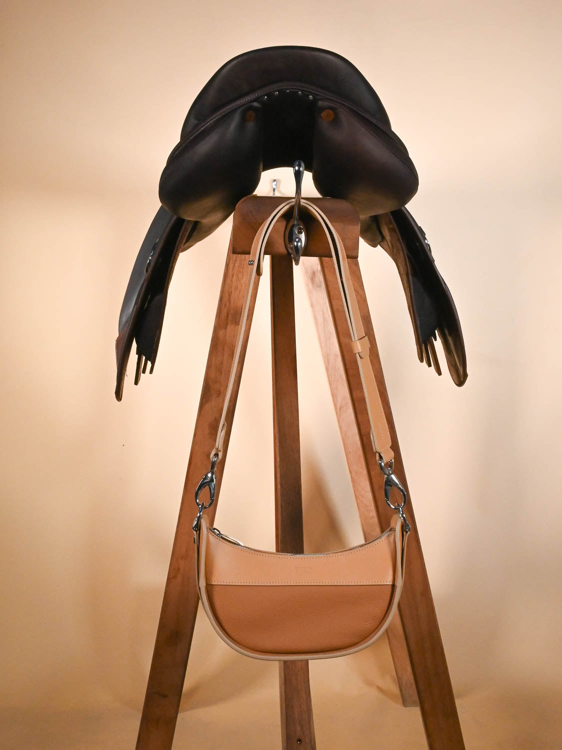 Sac à main en cuir selle équitation