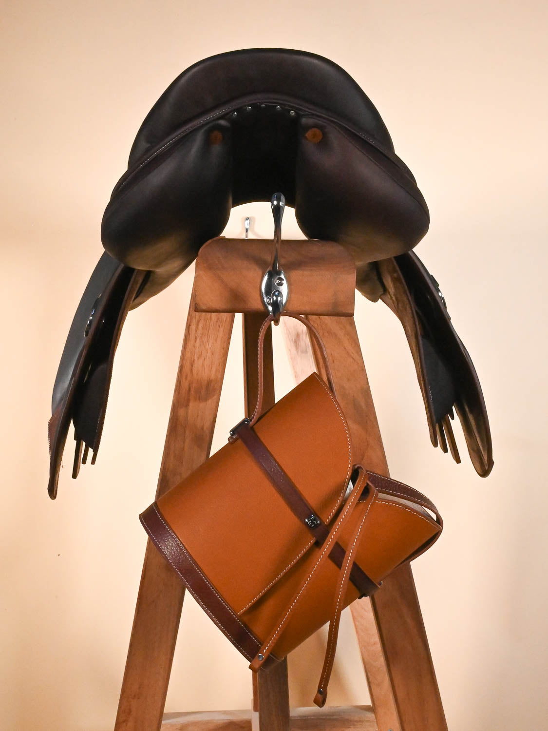 Sac à main en cuir - selle équitation