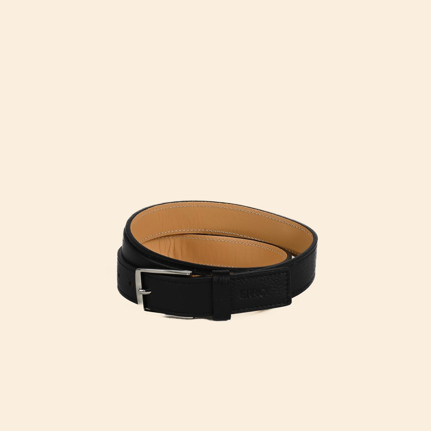 Ceinture Cuir Orhy couleur Noir Charbon 