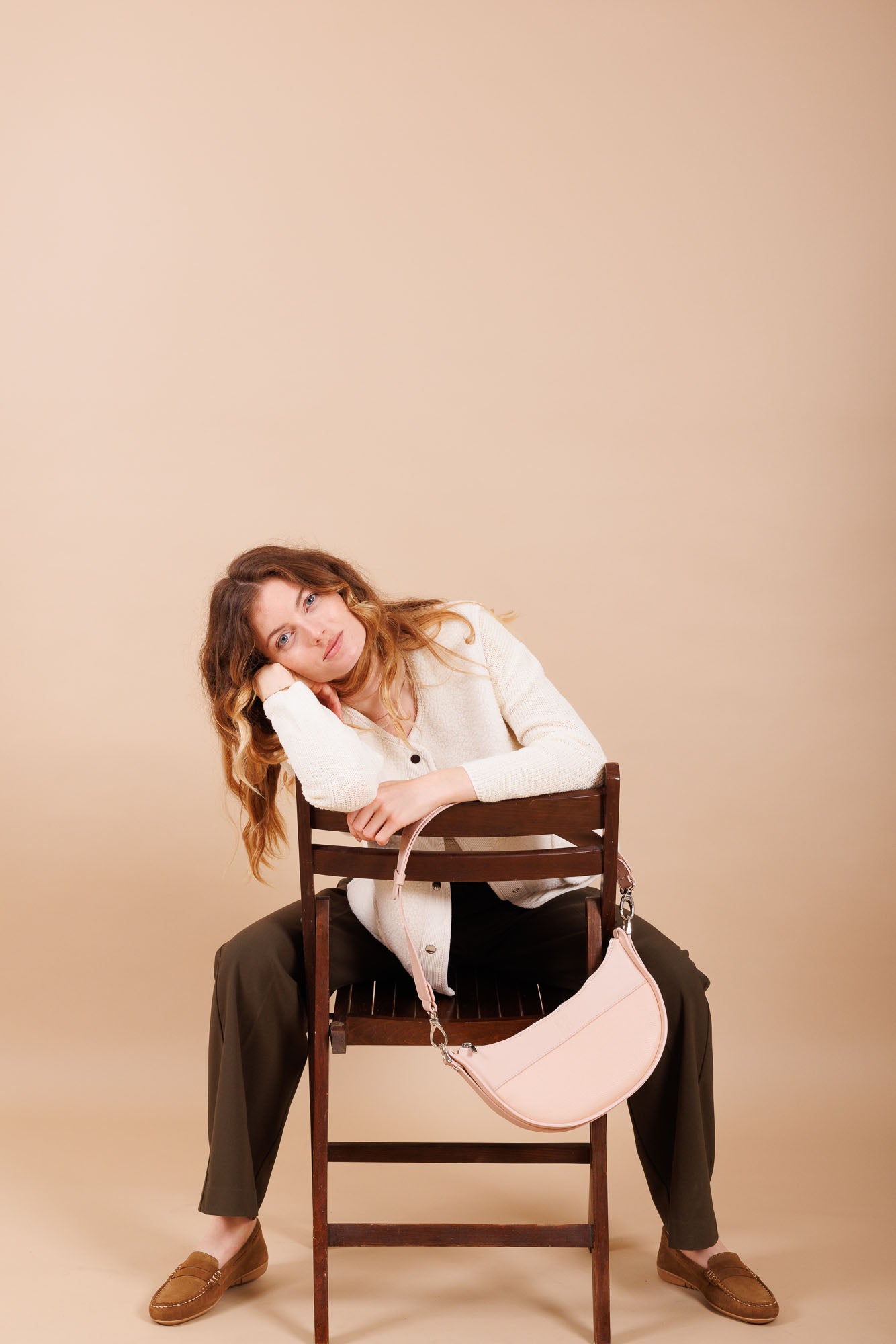 Sac à main en cuir rose femme 