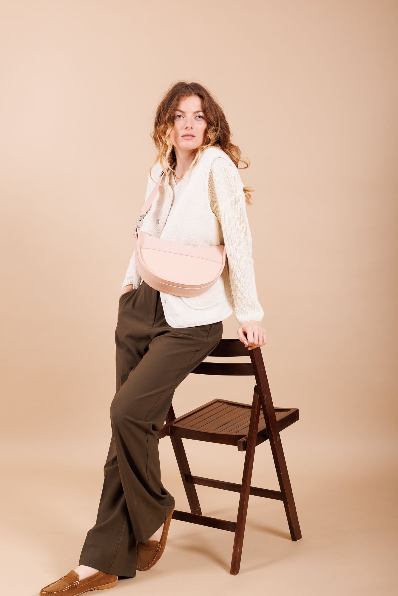 sac à main en cuir rose femme 