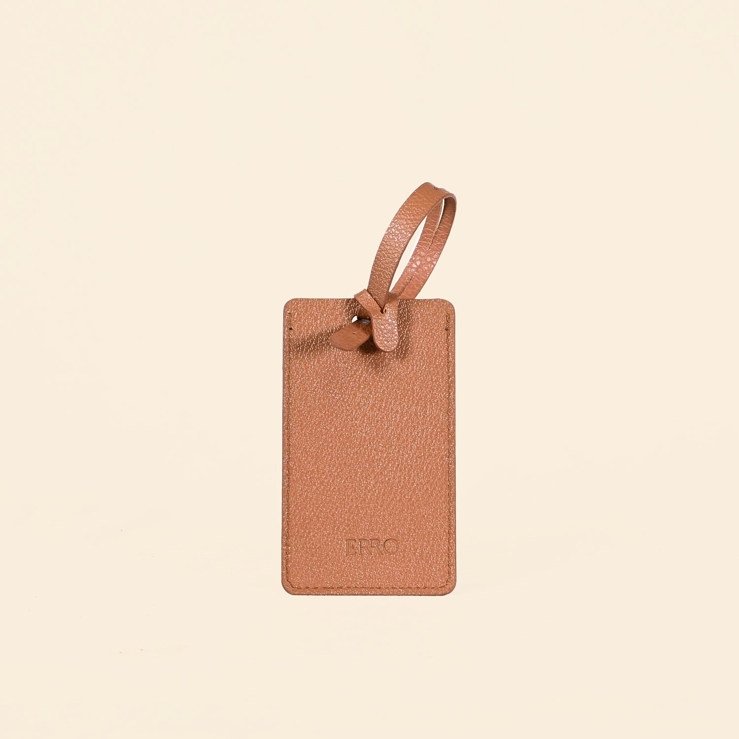 Etiquette bagage Bidaia couleur Moka