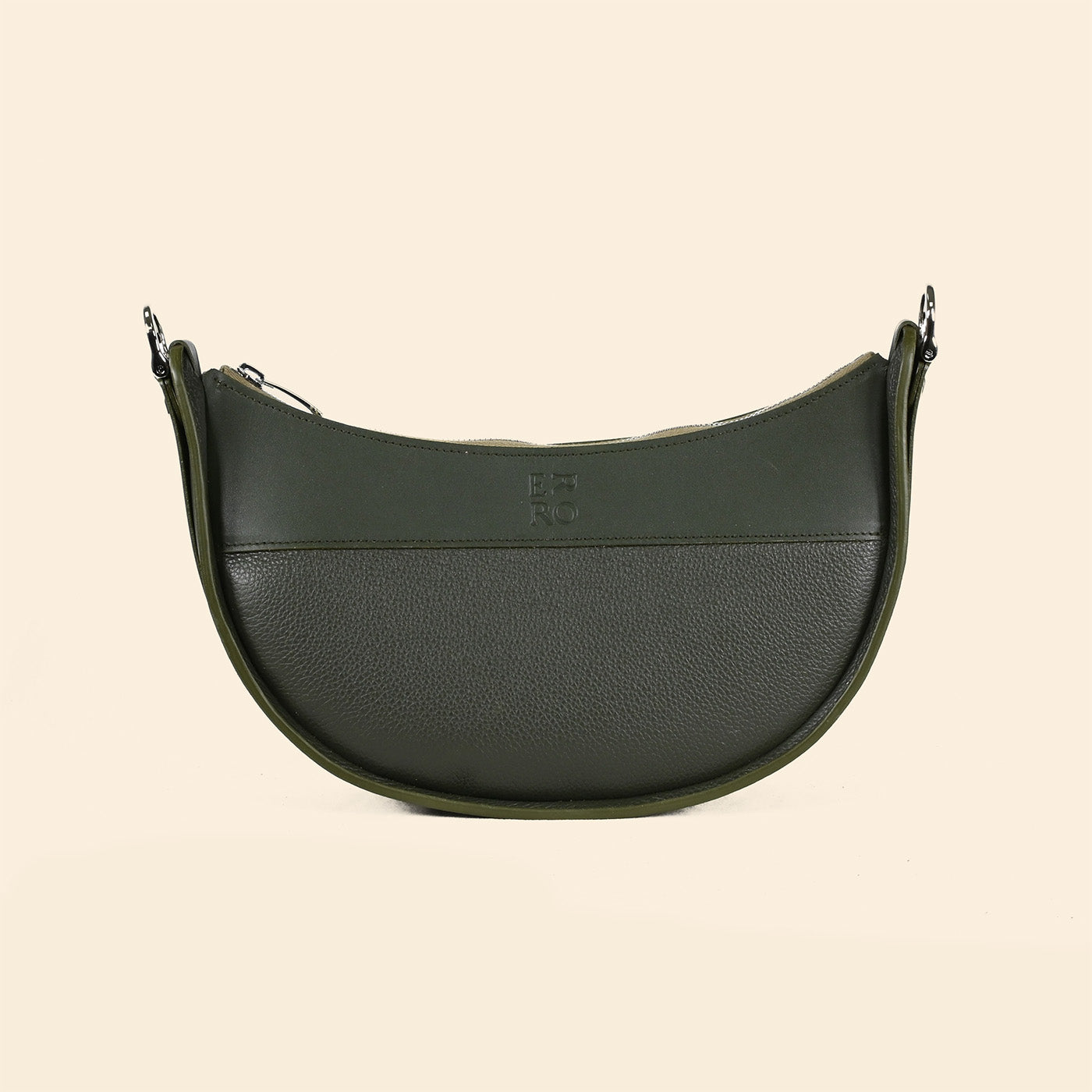 Sac demi-lune Ilargia couleur Vert Cèdre