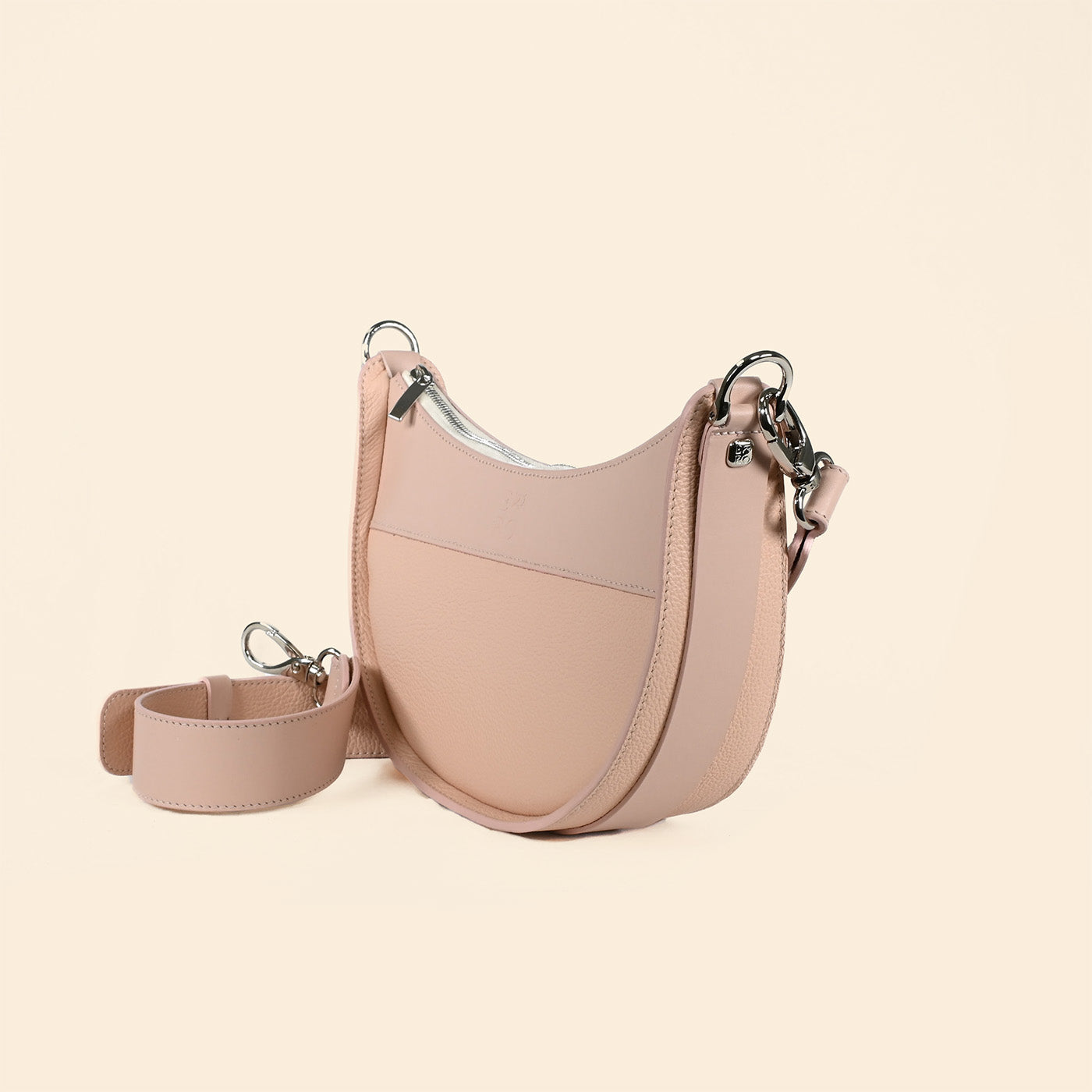 Sac demi-lune Ilargia couleur Rose