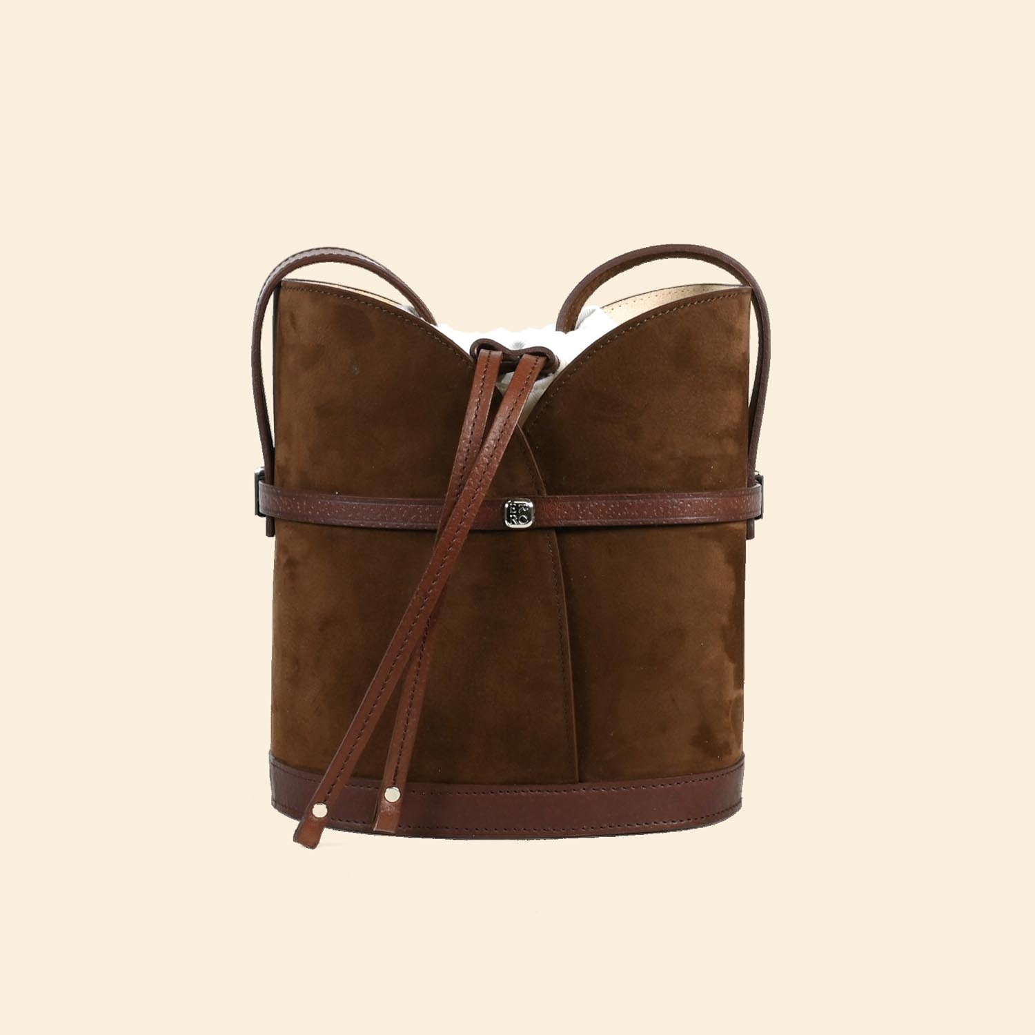Sac Seau Laina couleur Cacao Velours 
