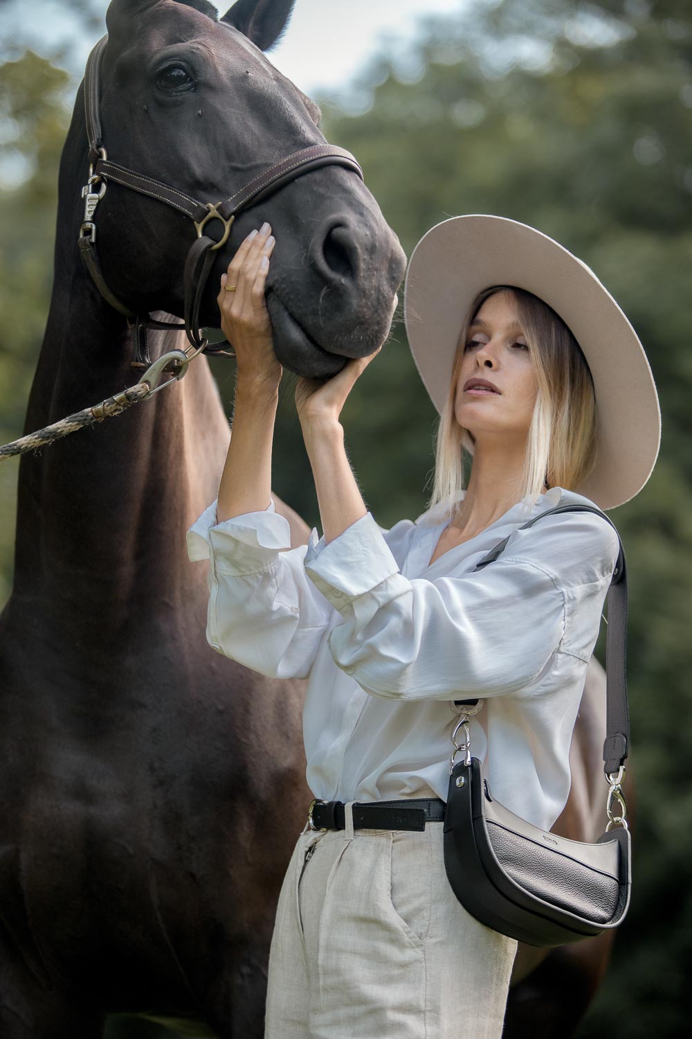 Sac à main en cuir femme - cheval 