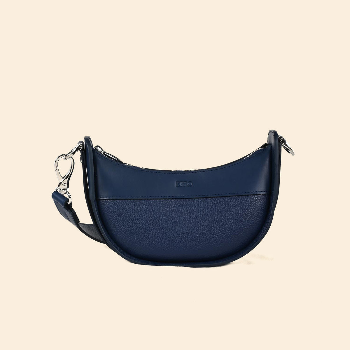 Sac demi-lune Ilargia couleur Bleu Marine 
