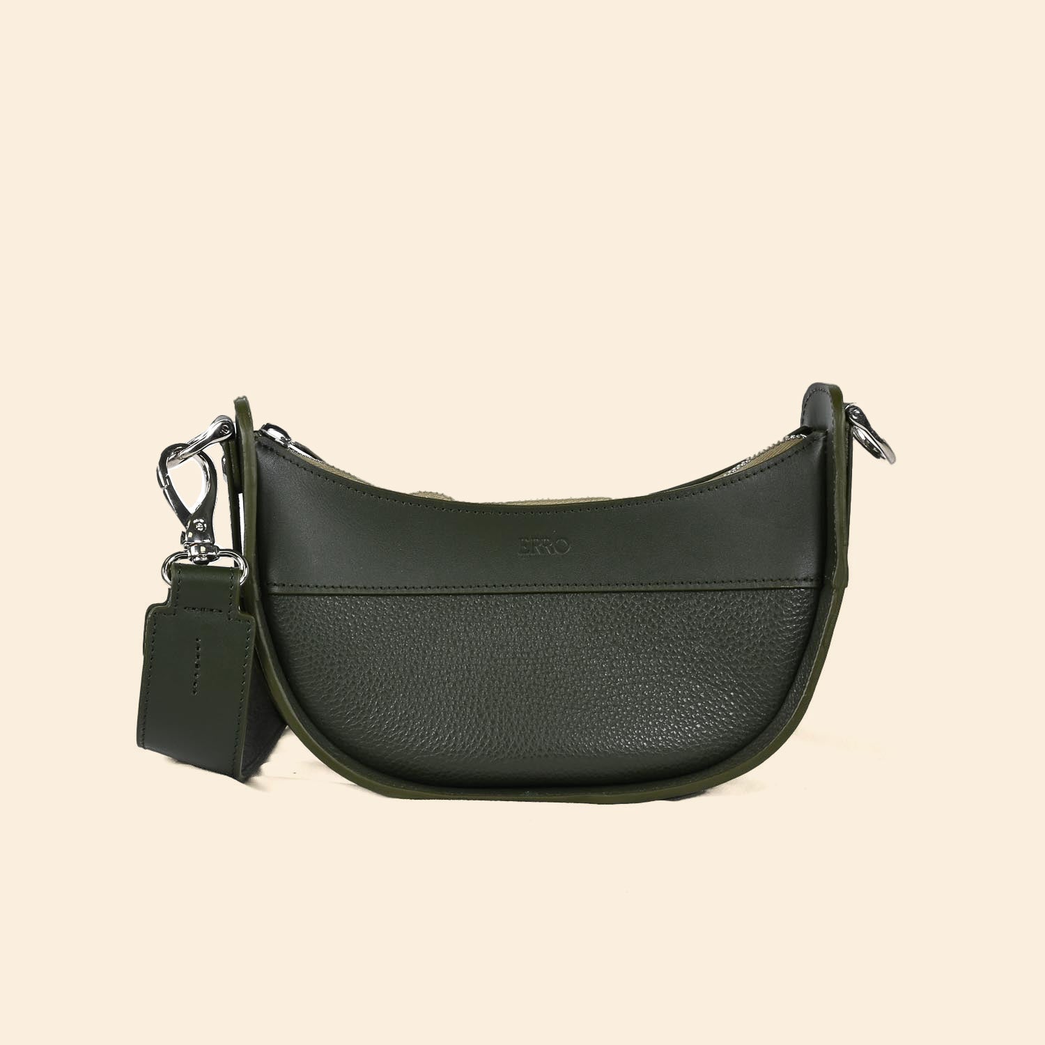 Sac demi lune Ilargia couleur Vert Cèdre 