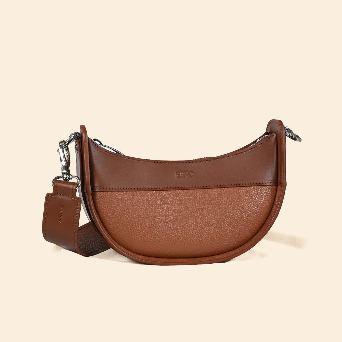 Sac demi lune Ilargia couleur Moka 
