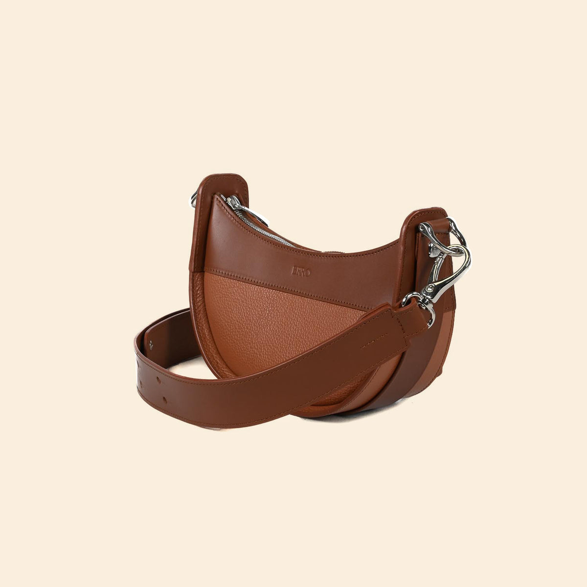 Sac demi lune Ilargia couleur Moka 