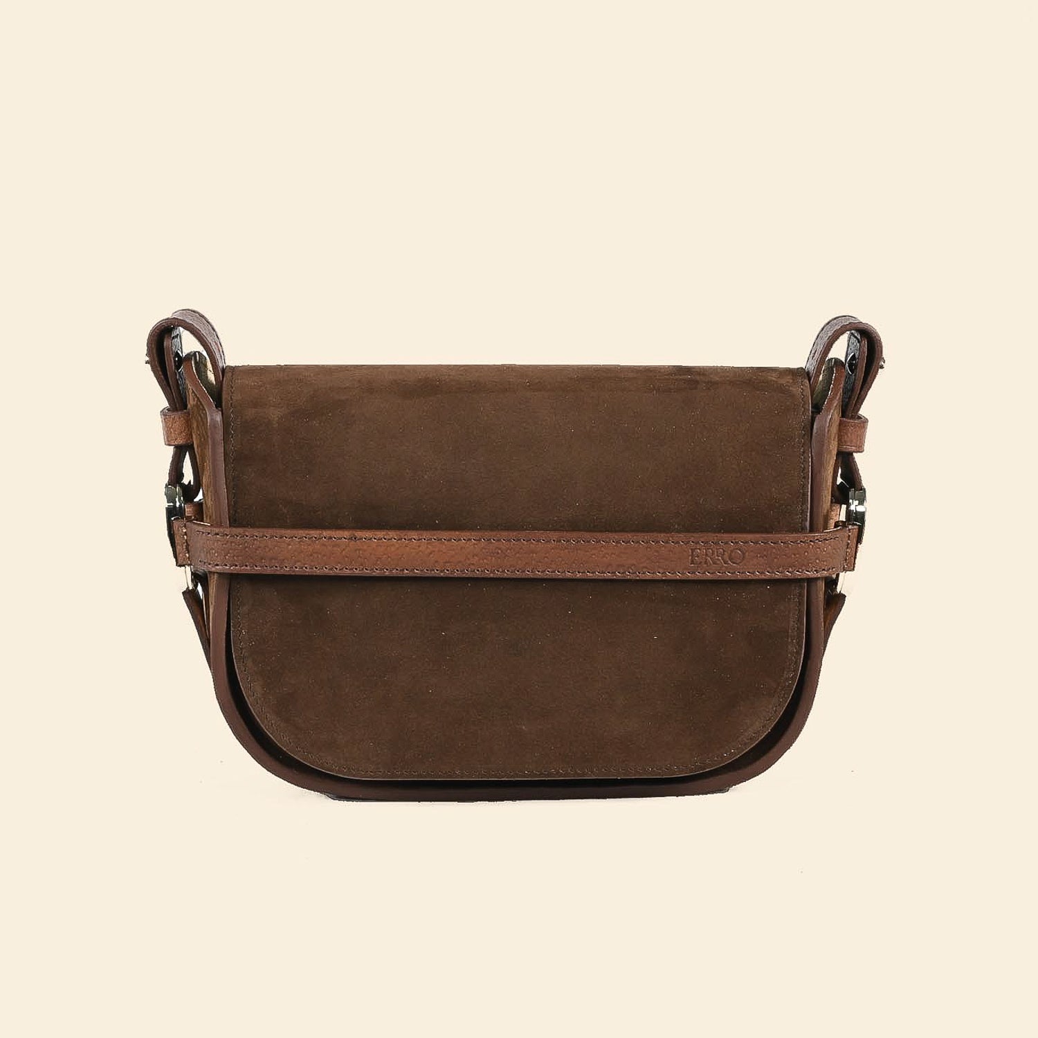 Sac à bandoulière Sara couleur Cacao Velours  